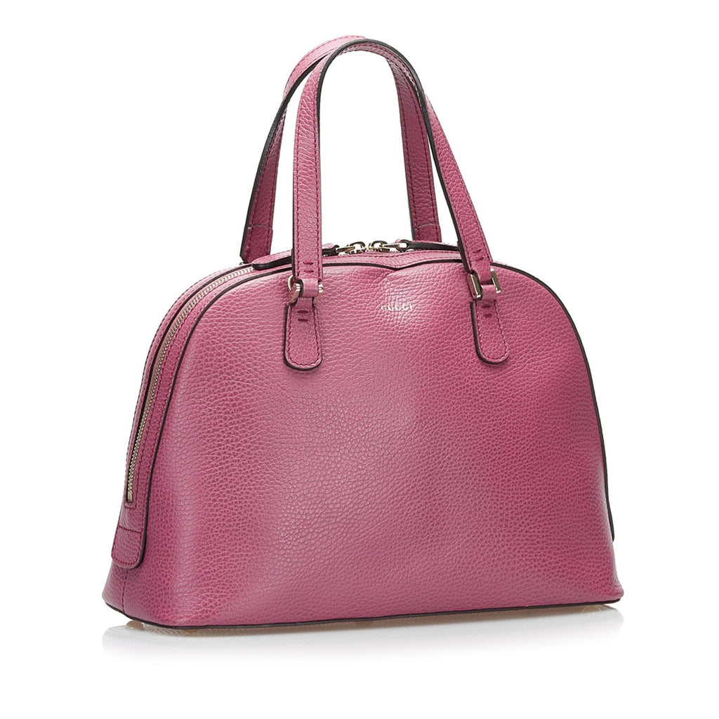 Gucci Lady Dollar Dome Satchel Leather (SHG-36568)
