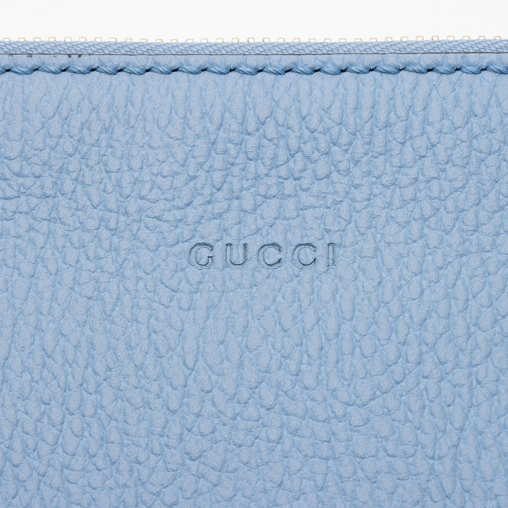 Gucci Leather Bamboo Tassel Zip Clutch (SHF-6YnArQ)
