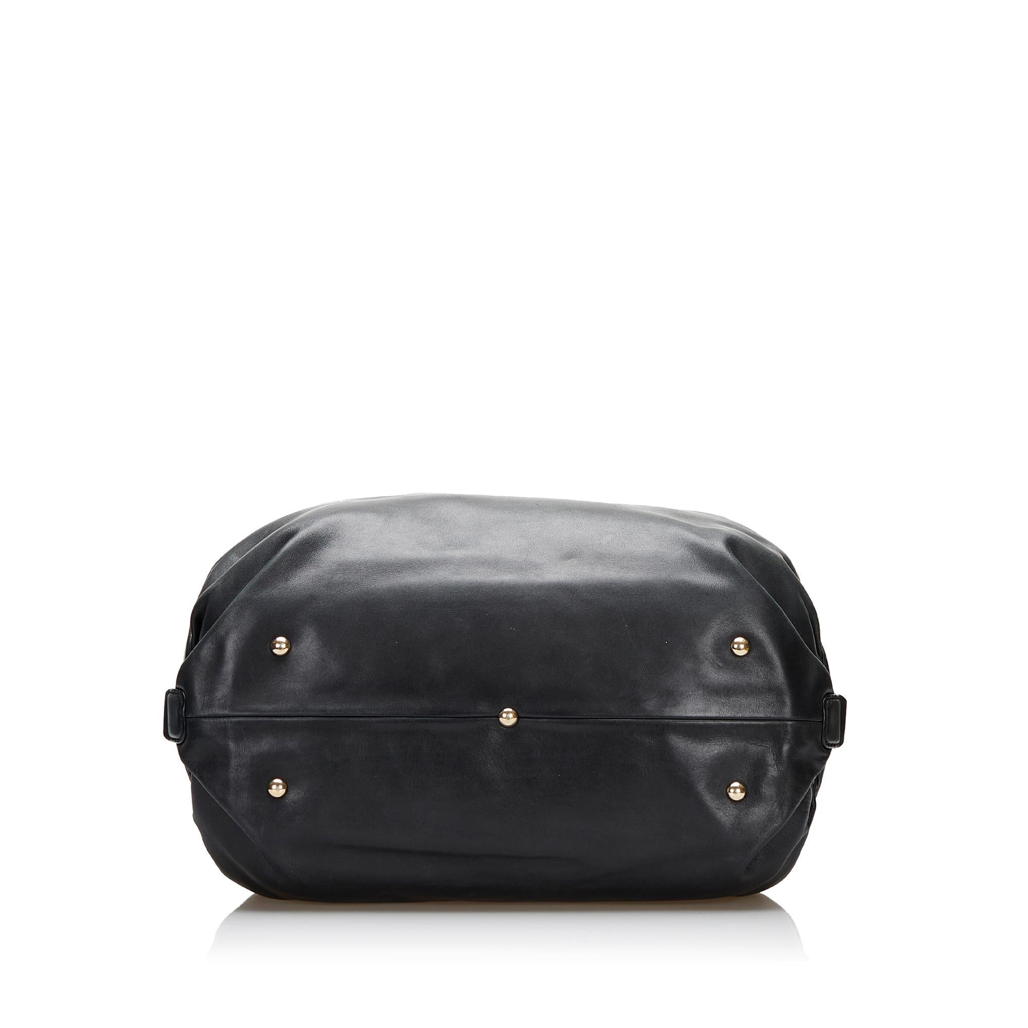 Gucci Leather Bridle Satchel (SHG-XrssV0)