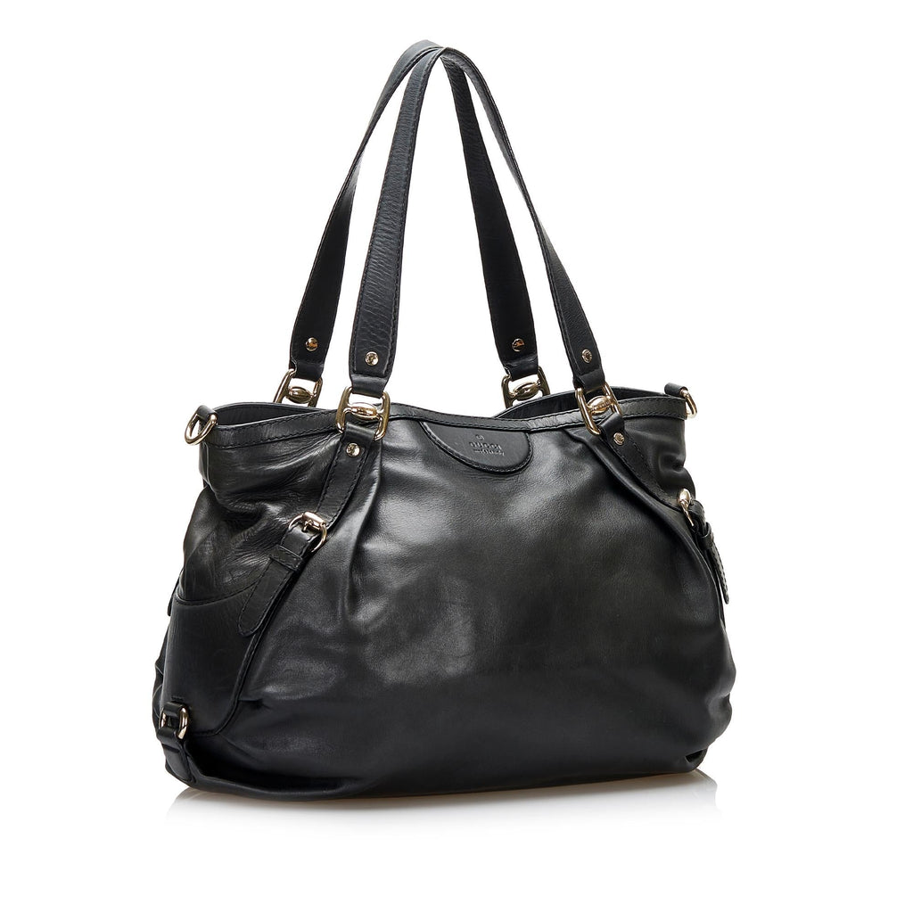 Gucci Leather Bridle Satchel (SHG-XrssV0)