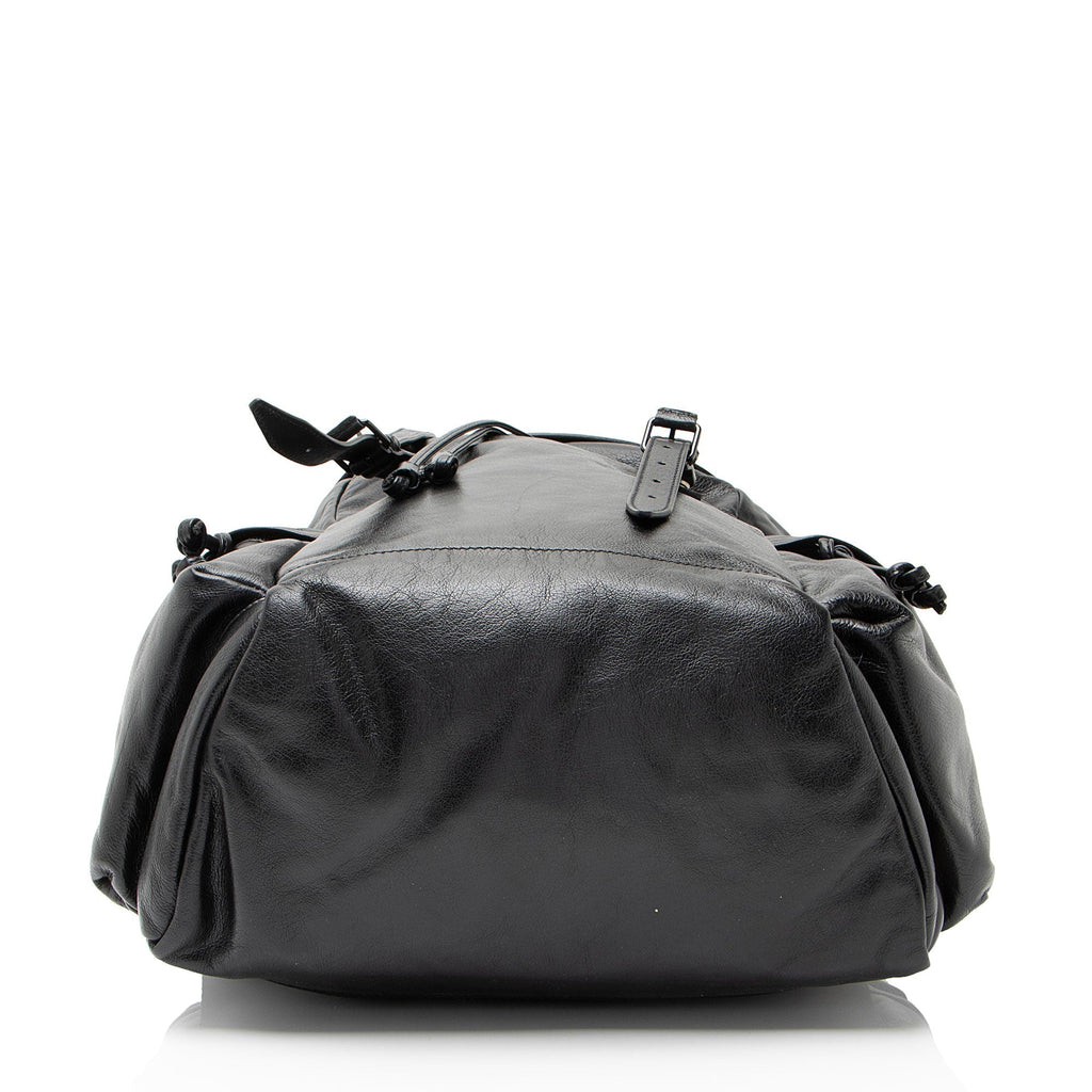 Gucci Leather Double G Backpack