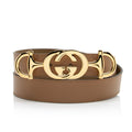 Gucci Leather GG Horsebit Belt - Size 30 / 75 (SHF-23498)