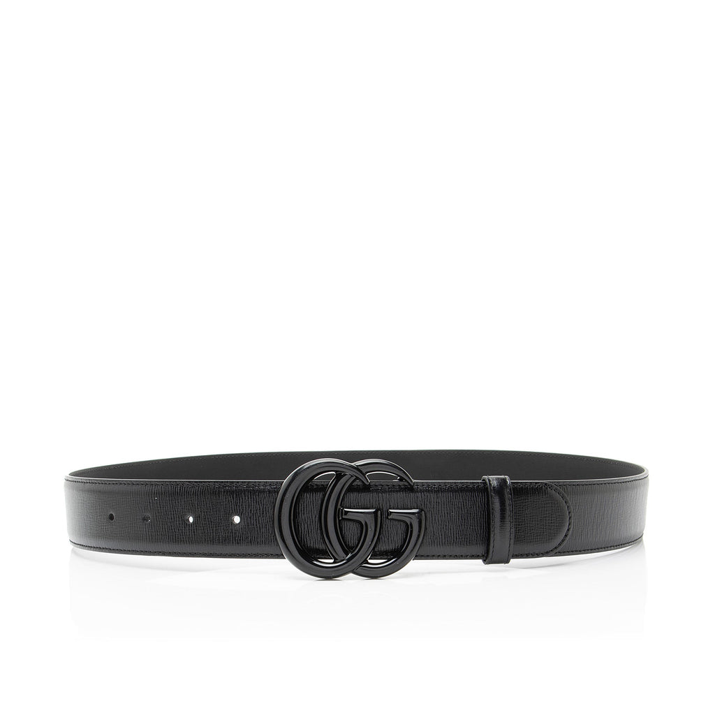 Gucci Leather GG Marmont Monochrome Belt - Size 36 / 90