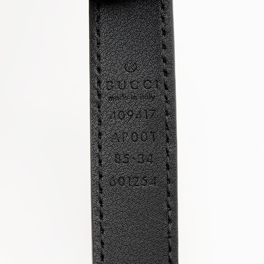 Gucci Leather GG Marmont Slim Belt - Size 34 / 85 (SHF-18947)