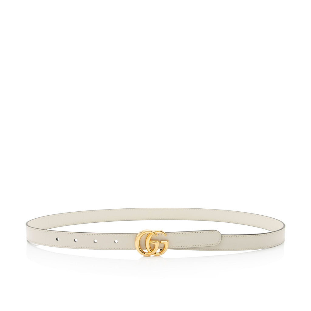 Gucci Leather GG Marmont Slim Belt - Size 38 / 95 (SHF-fUEivE)