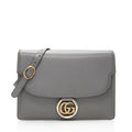 Gucci Leather GG Ring Medium Shoulder Bag - FINAL SALE (SHF-19440)
