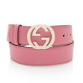Gucci Leather Interlocking G Belt - Size 34 / 85 (SHF-kx52YG)