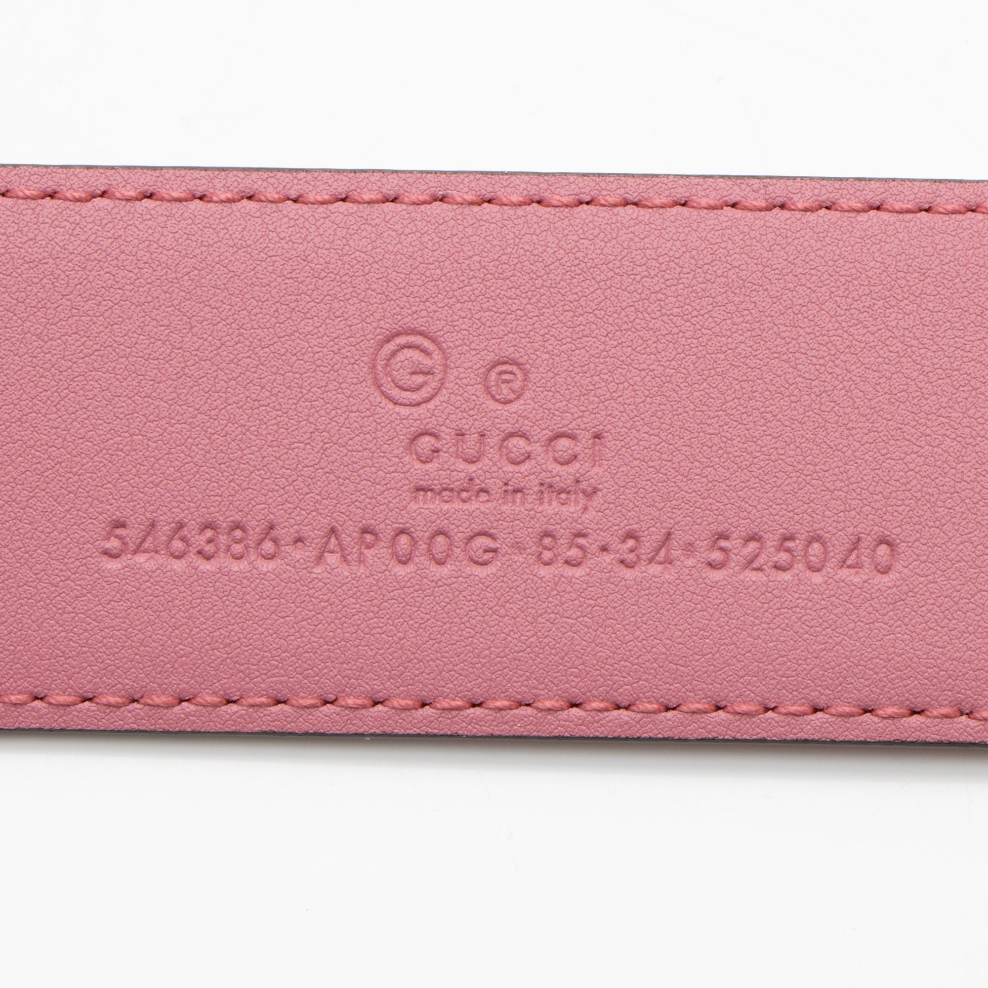 Gucci Leather Interlocking G Belt - Size 34 / 85 (SHF-kx52YG)