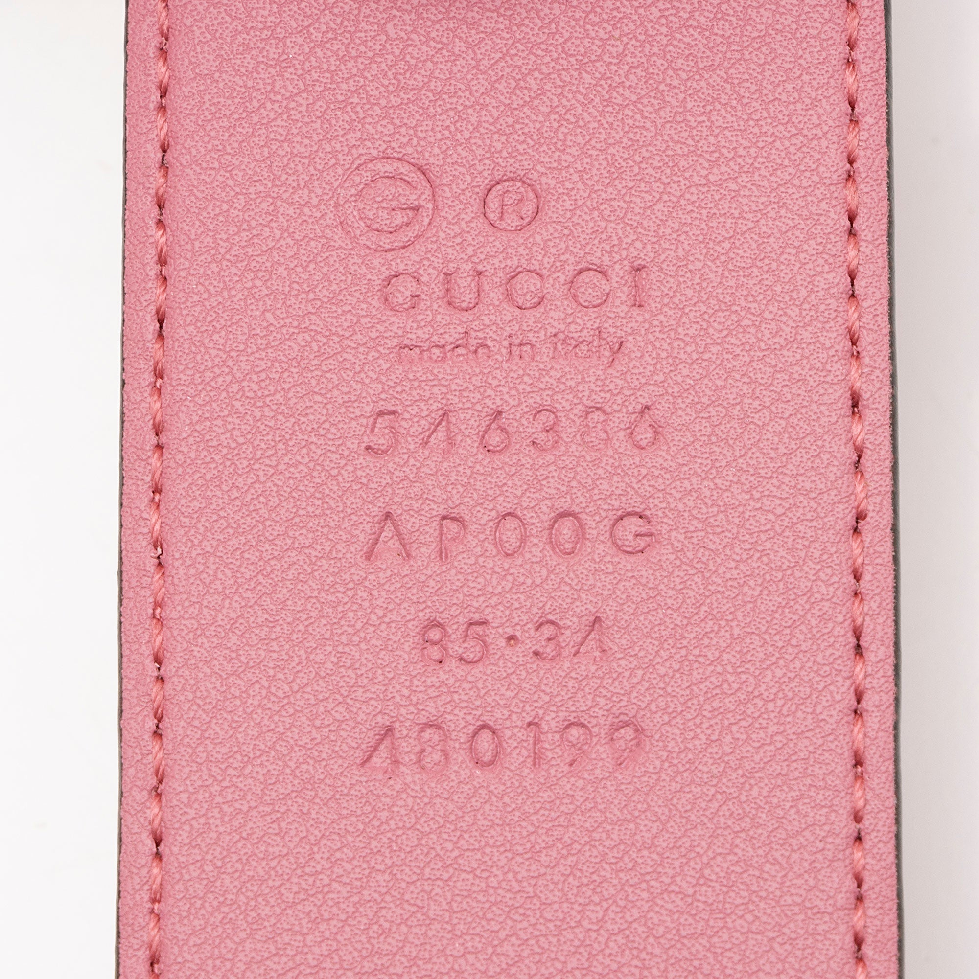 Gucci Leather Interlocking G Belt - Size 34 / 85