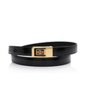 Gucci Leather Interlocking G Skinny Belt - Size 36 / 90 (SHF-0jvMlV)