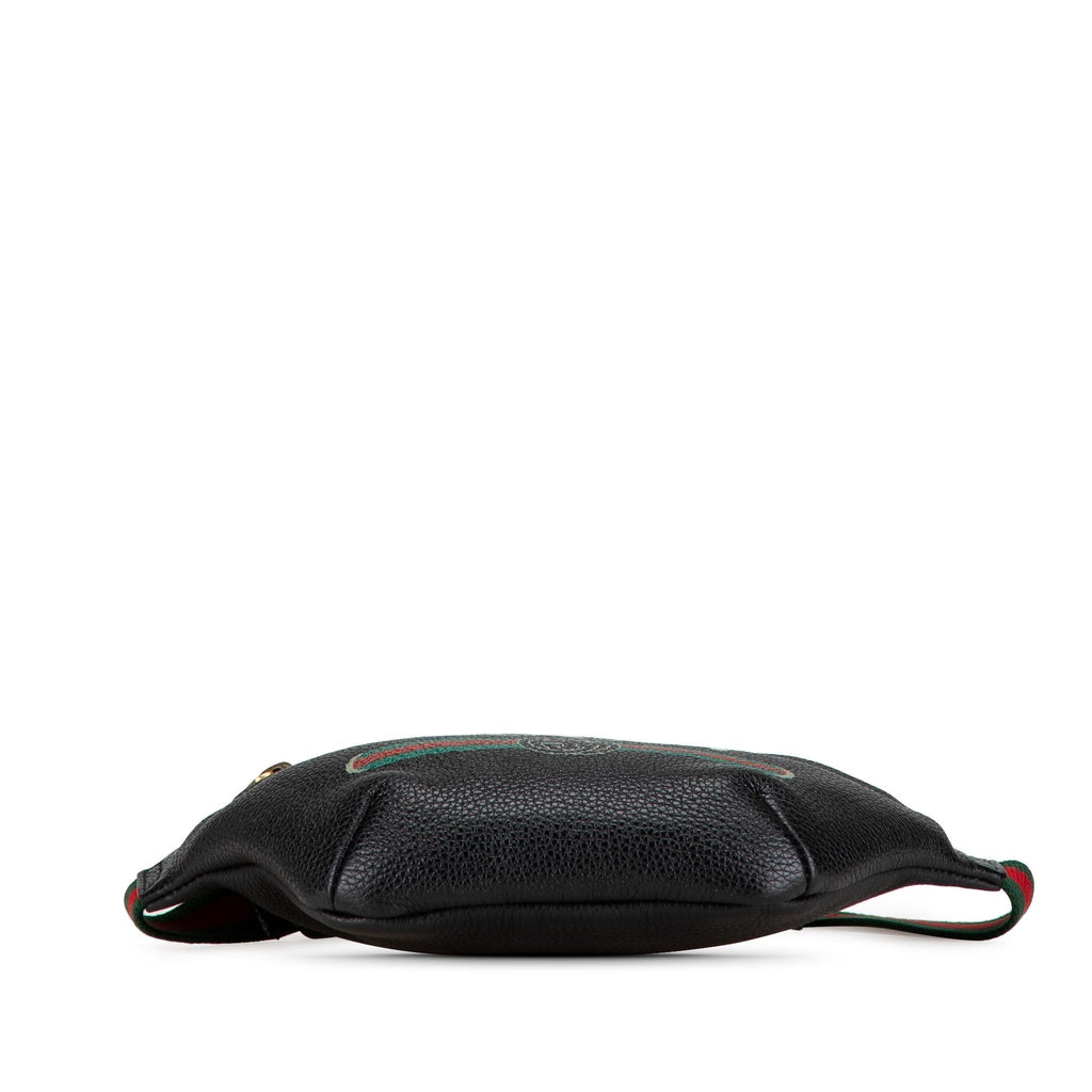 Gucci Leather Logo Belt Bag (SHG-CAi1Uq)