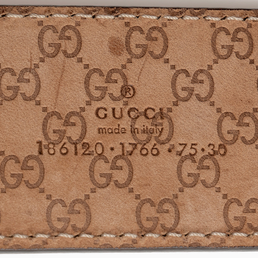 Gucci Leather Queen Belt - Size 30 / 75 (SHF-qLYPhJ)