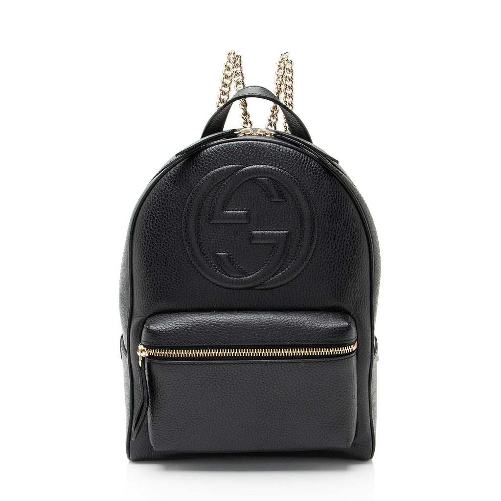 Gucci Leather Soho Chain Backpack