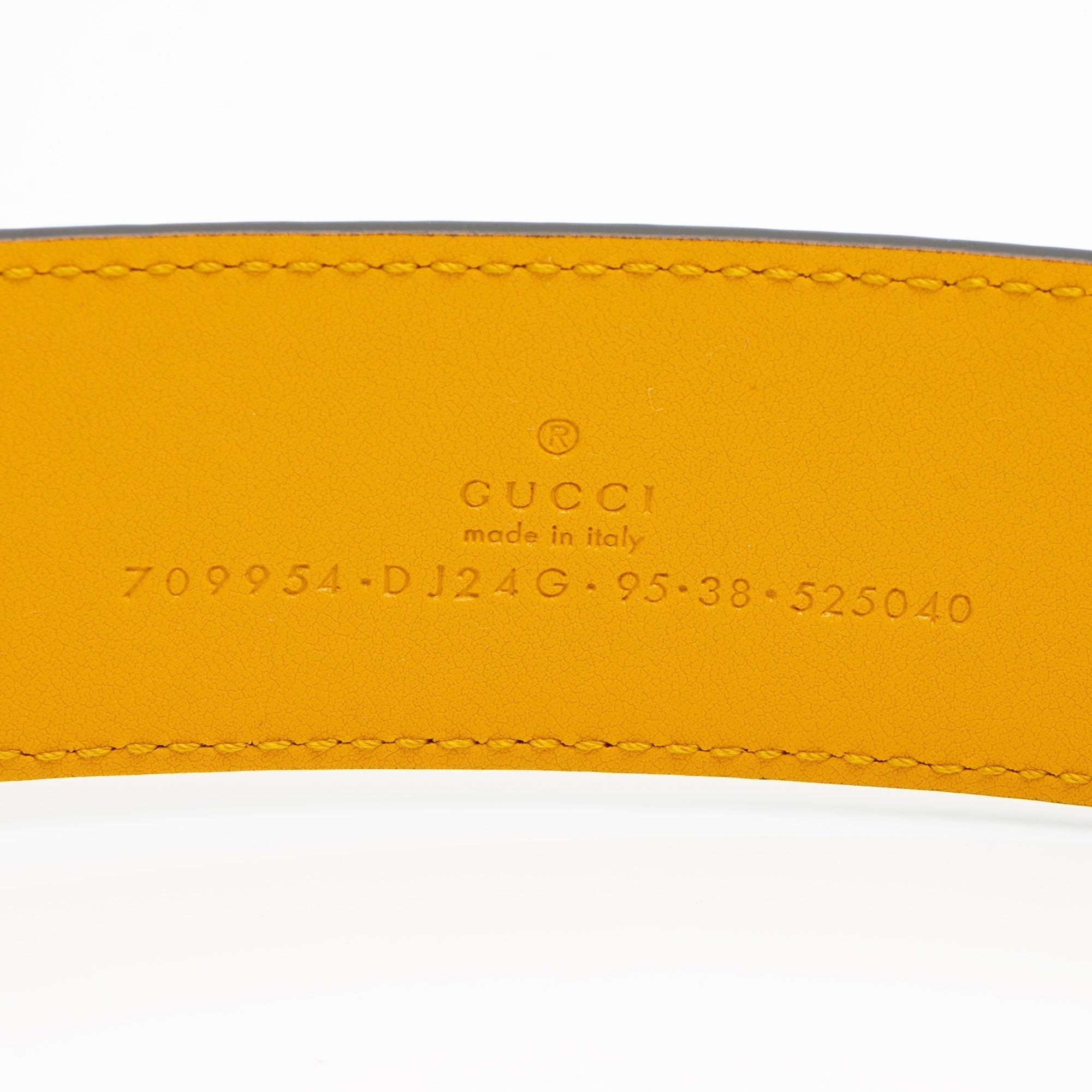 Gucci Leather Two Tone G Belt - Size 38 / 95