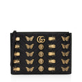 Gucci Matelasse Leather GG Marmont Animal Studs Clutch