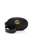Gucci Matelasse Leather GG Marmont Belt Bag - Size 34 / 85 (SHF-htartv)