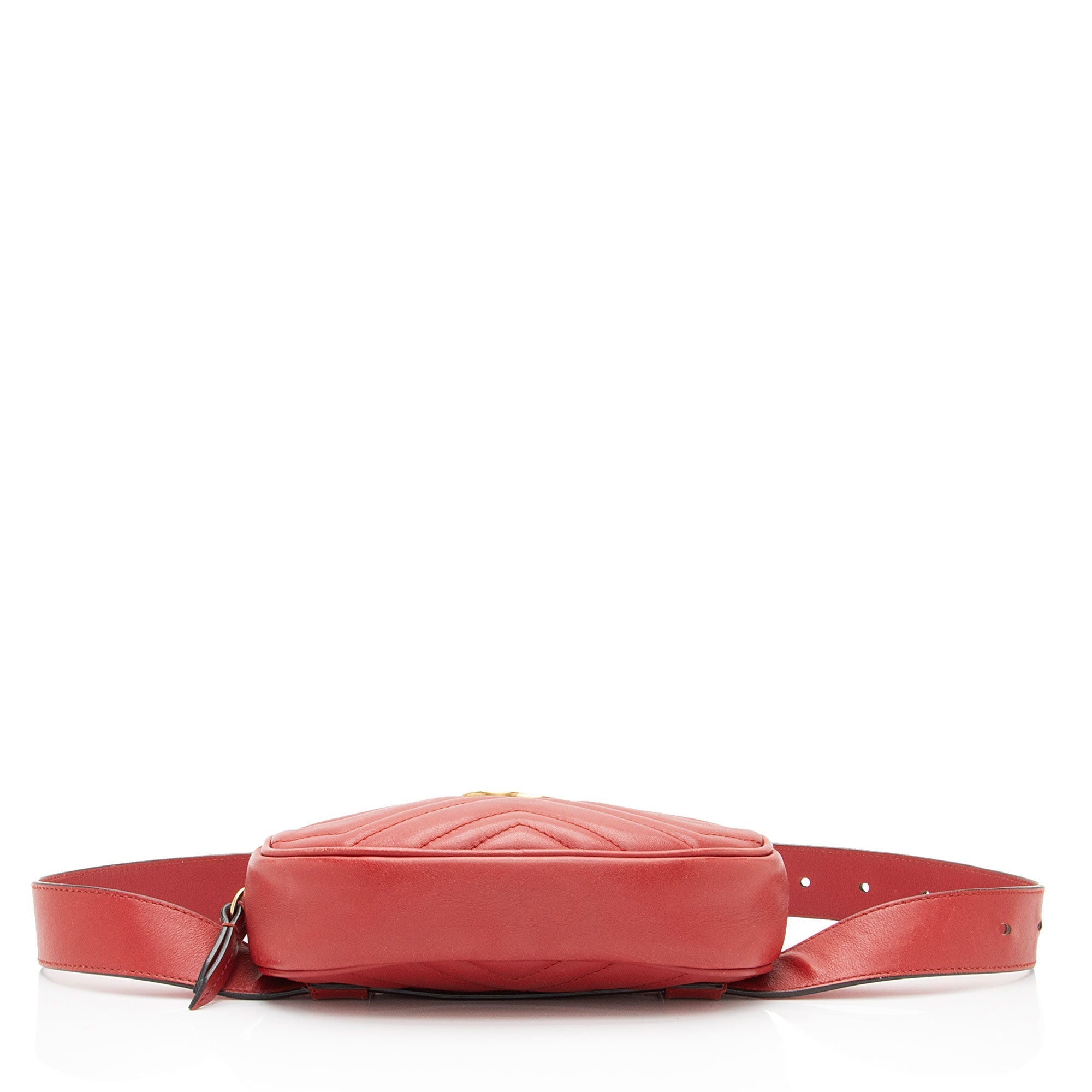 Gucci Matelasse Leather GG Marmont Belt Bag - Size 38 / 95 (SHF-DYUhgU)