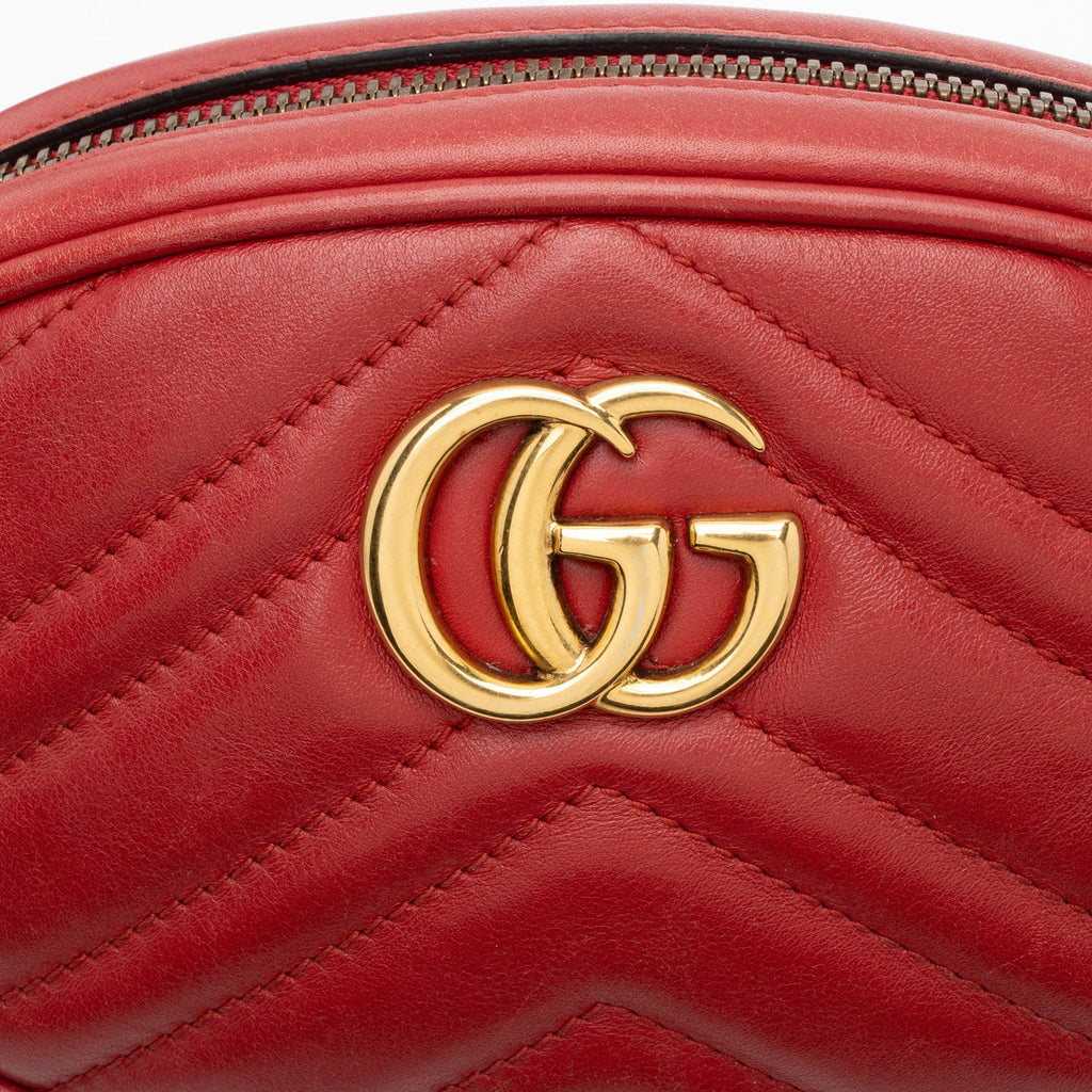 Gucci Matelasse Leather GG Marmont Belt Bag - Size 38 / 95 (SHF-DYUhgU)