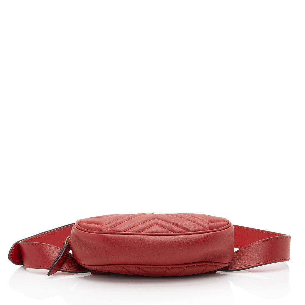 Gucci Matelasse Leather GG Marmont Belt Bag - Size 38 / 95