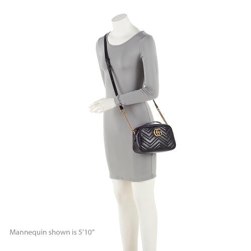 Gucci Matelasse Leather GG Marmont Small Shoulder Bag (SHF-21940)
