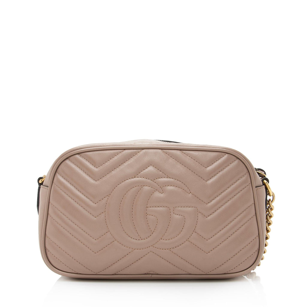 Gucci Matelasse Leather GG Marmont Small Shoulder Bag (SHF-22520)