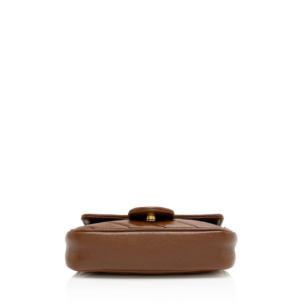 Gucci Matelasse Leather GG Marmont Super Mini Bag (SHF-E9ZcFF)