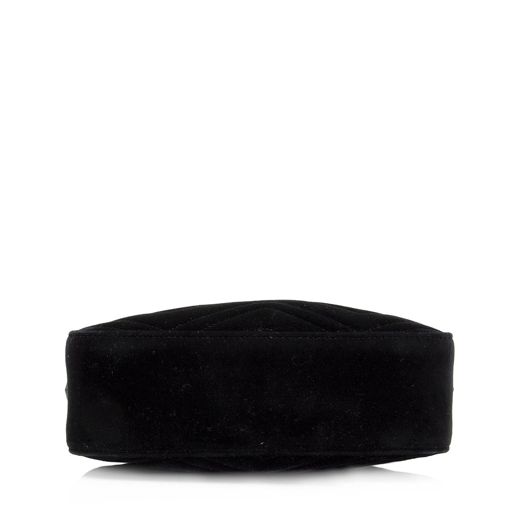 Gucci Matelasse Velvet GG Marmont Small Shoulder Bag (SHF-zFaOw0)