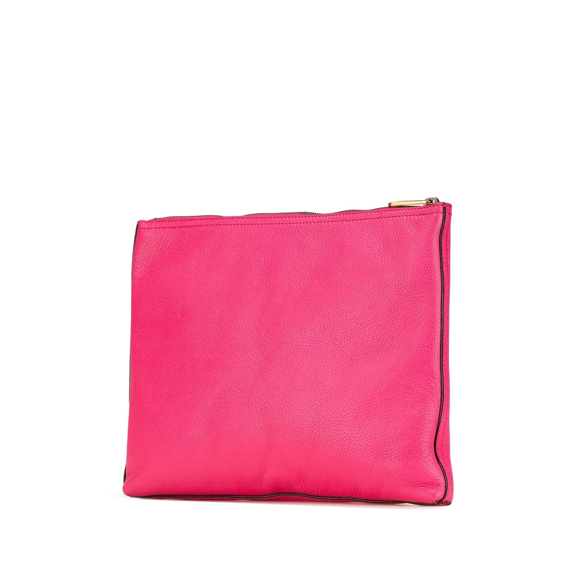 Gucci Medium Leather Logo Portfolio Clutch