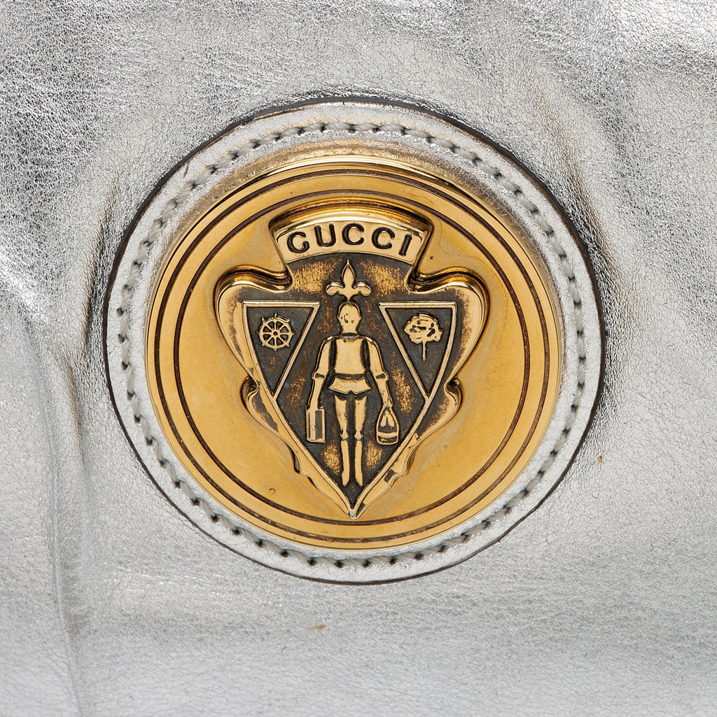 Gucci Metallic Leather Hysteria Small Clutch (SHF-hs8Ncf)