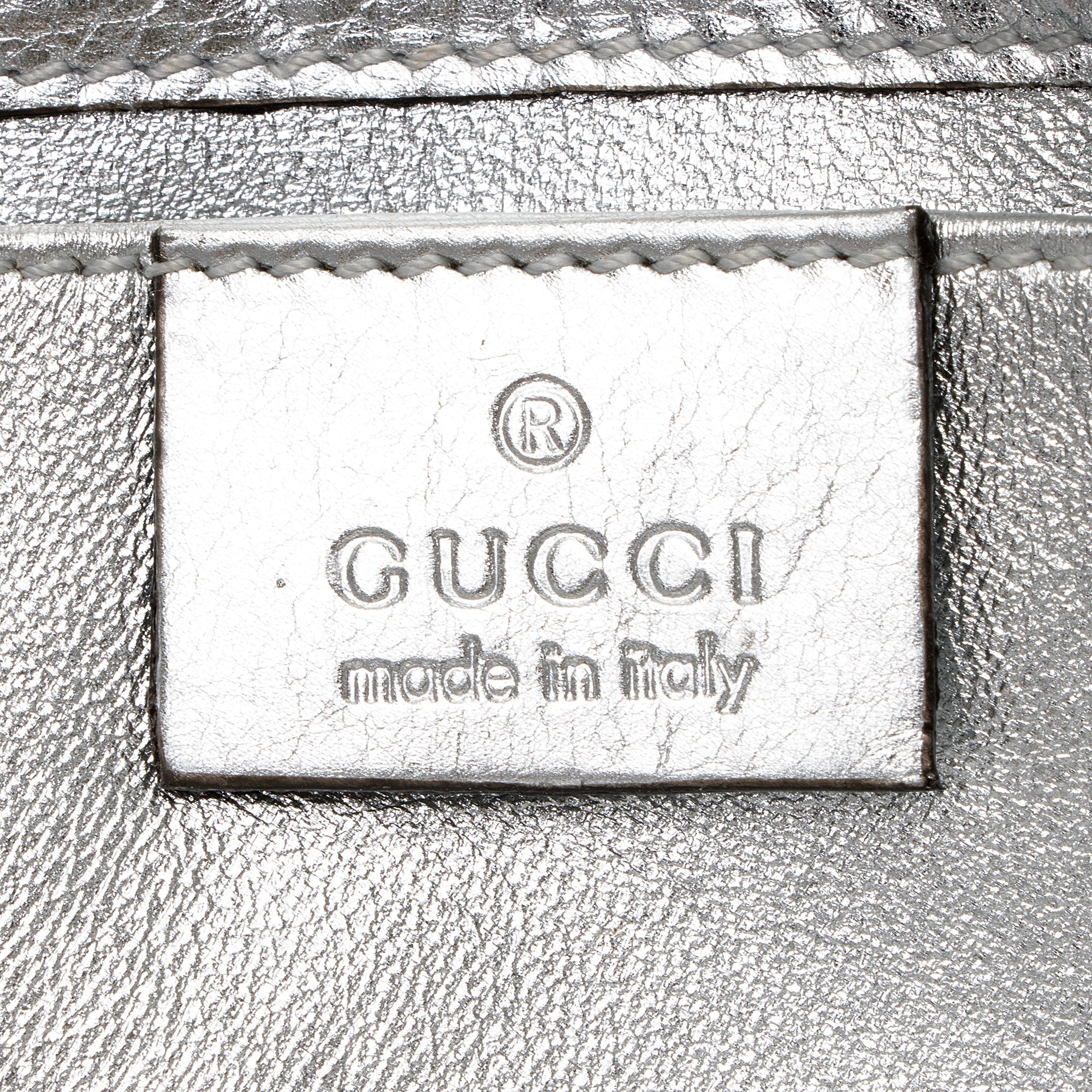 Gucci Metallic Leather Hysteria Small Clutch (SHF-hs8Ncf)