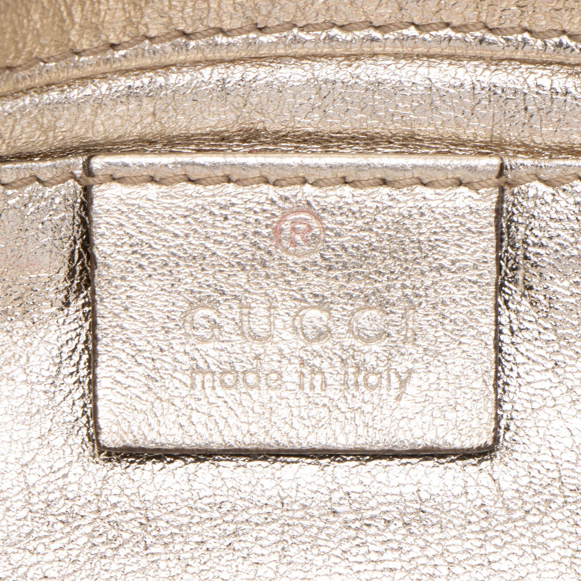 Gucci Metallic Leather Papillon Hysteria Clutch