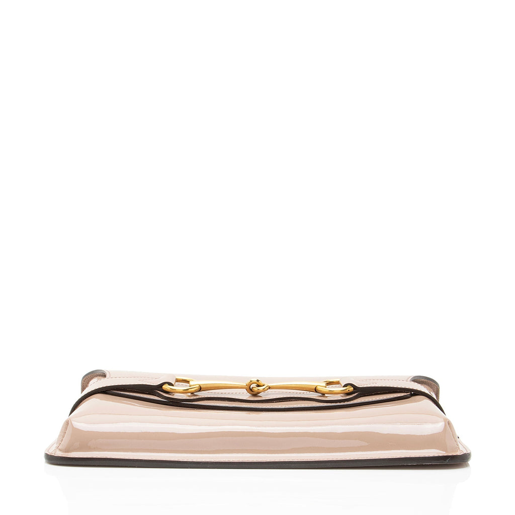 Gucci Patent Leather Bright Bit Clutch