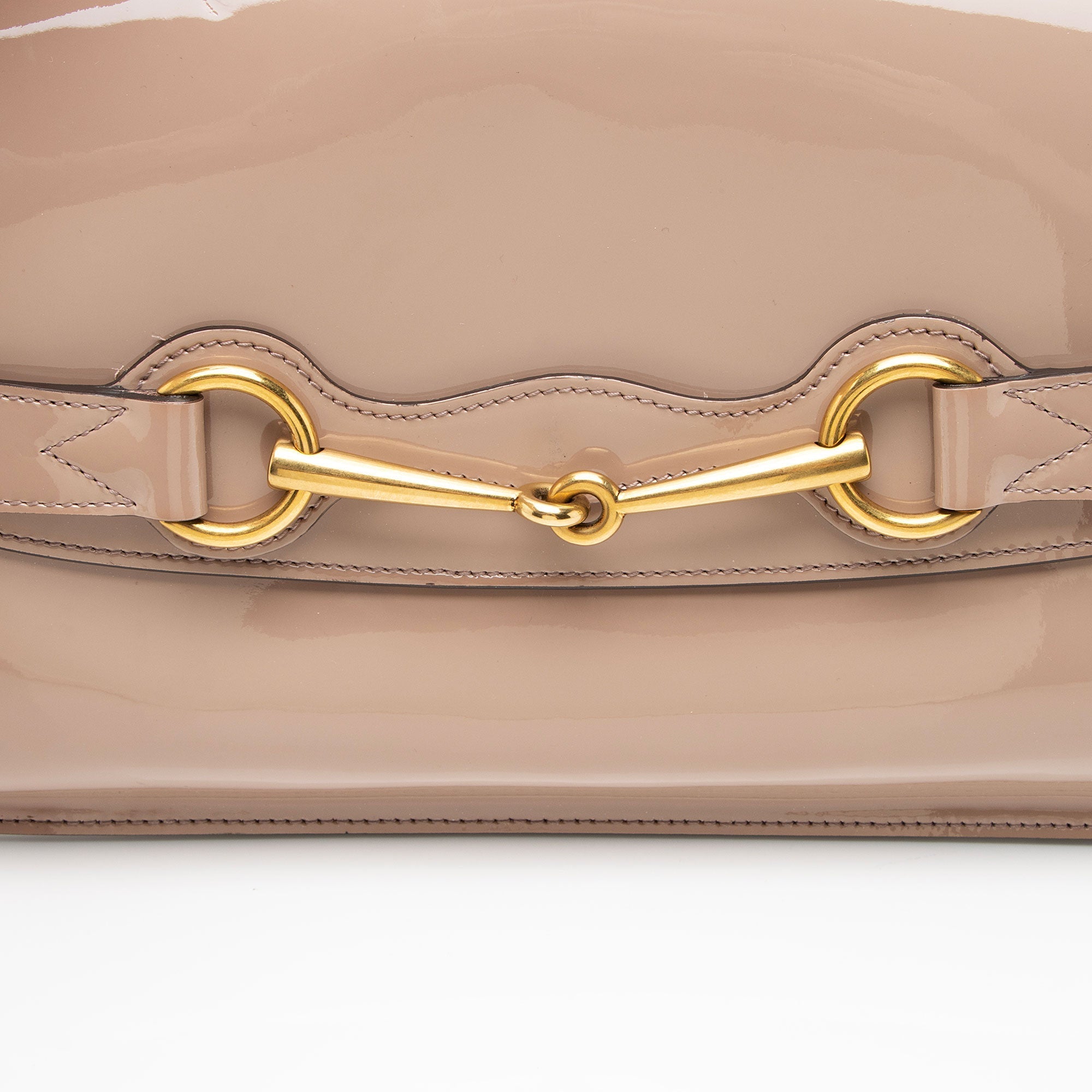 Gucci Patent Leather Bright Bit Clutch