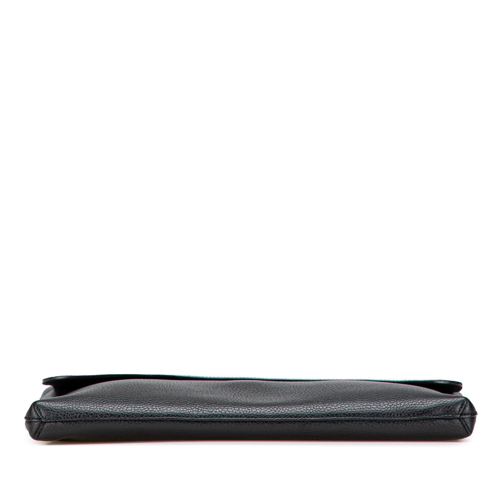 Gucci Pebbled Calfskin Portfolio Clutch