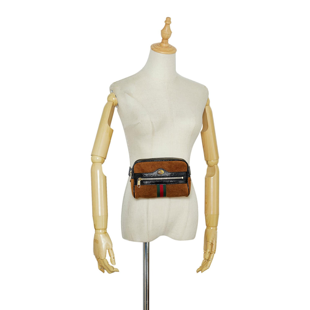 Gucci Small Ophidia Suede Belt Bag (SHG-huQAUt)