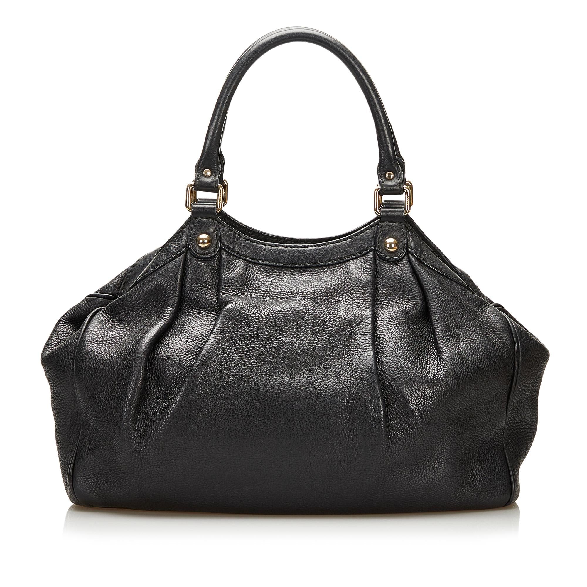 Gucci Sukey Leather Tote Bag (SHG-35565)