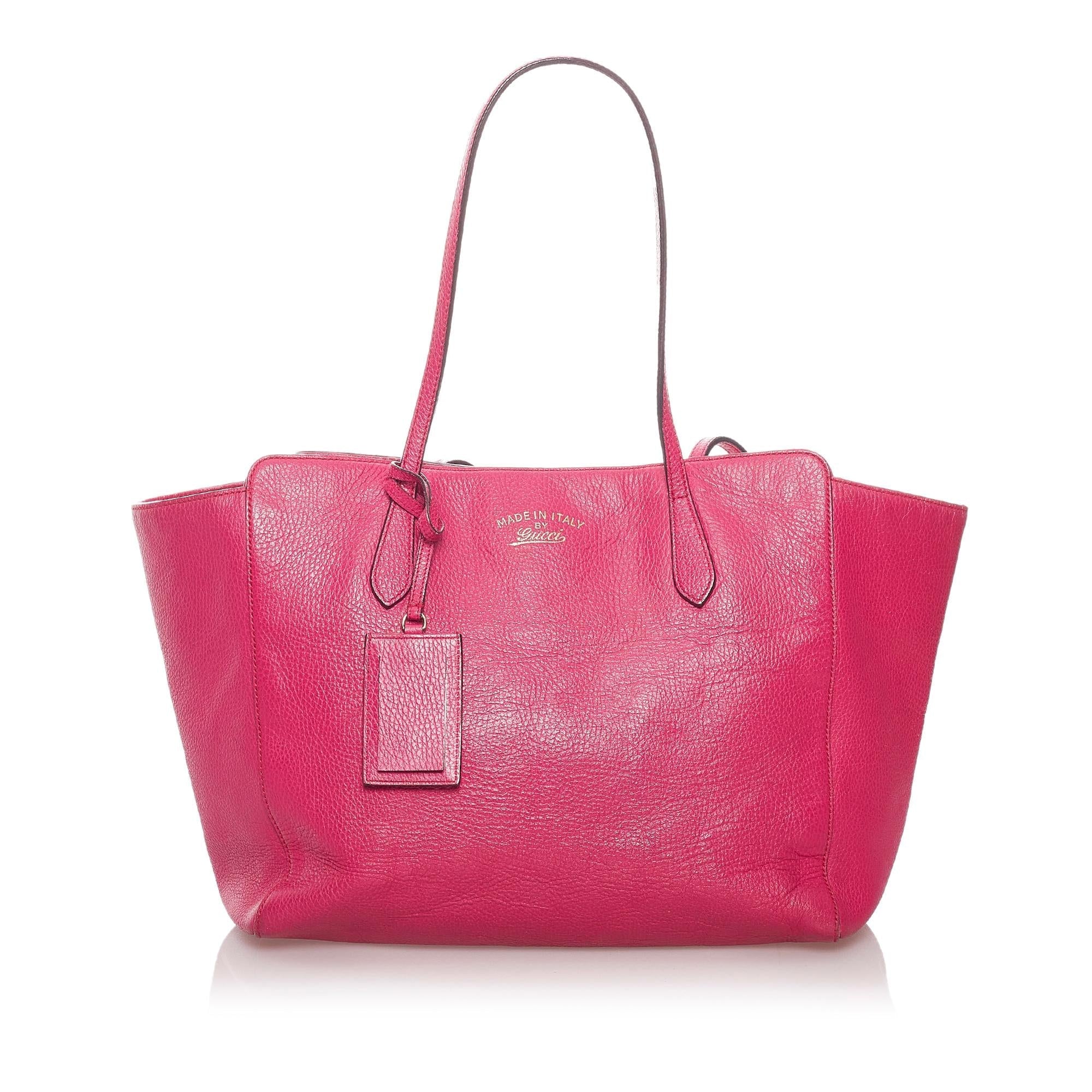 Gucci Swing Leather Tote Bag (SHG-29102)