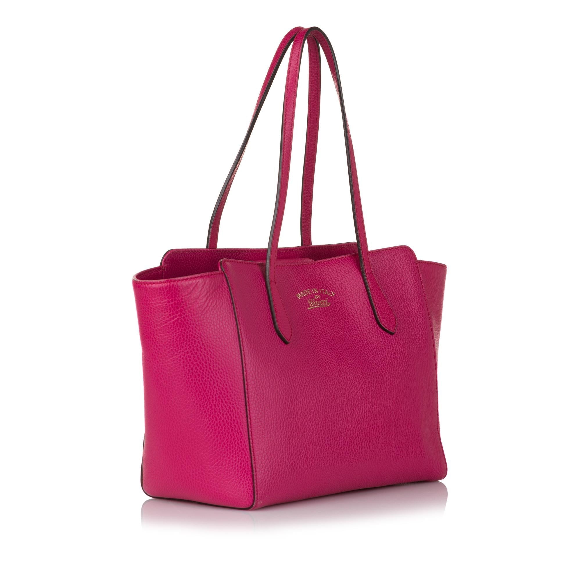 Gucci Swing Leather Tote Bag (SHG-33856)