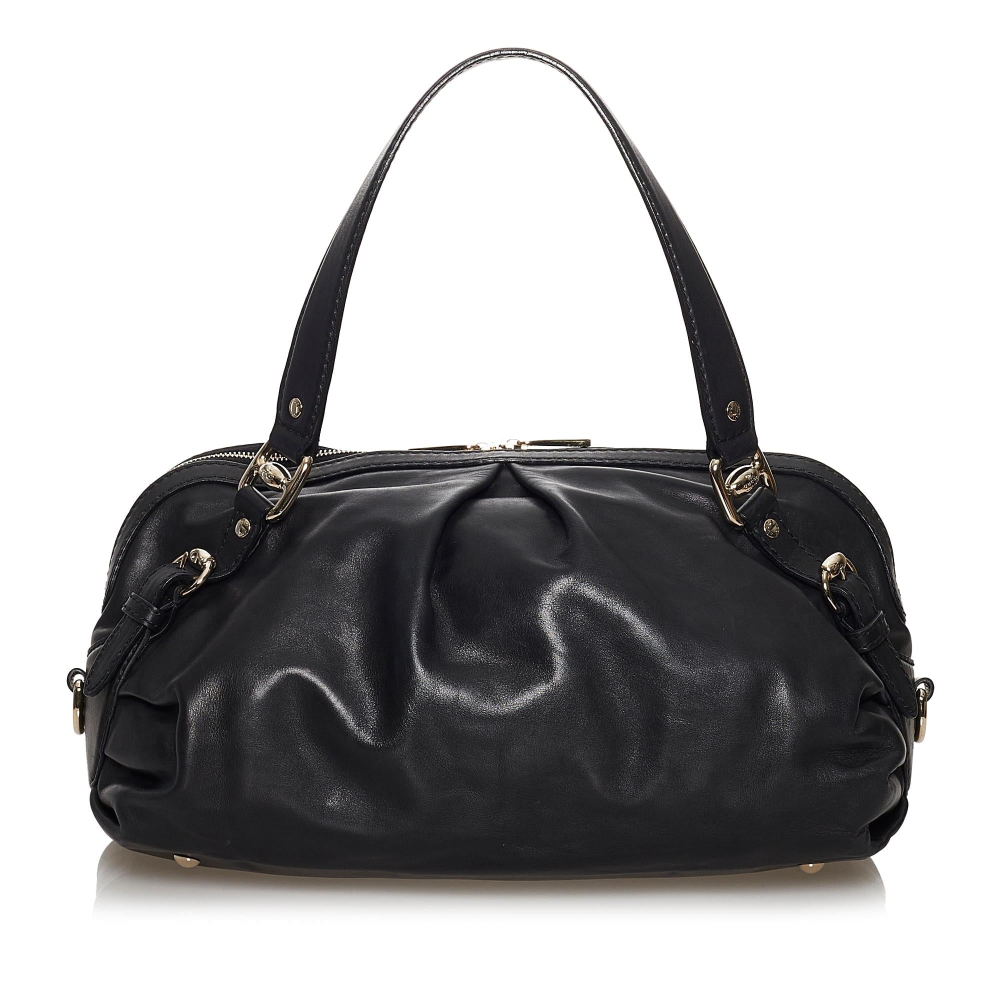 Gucci Vintage Leather Satchel (SHG-30654)
