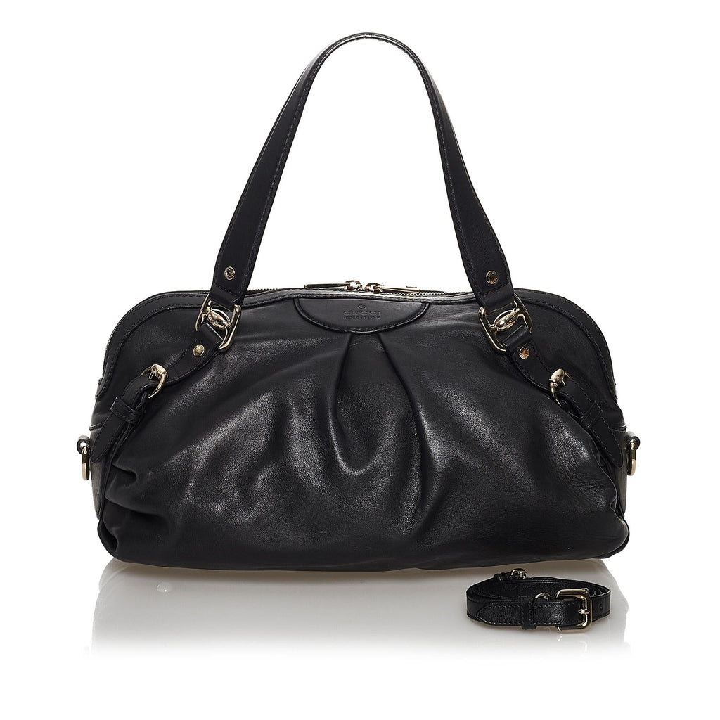 Gucci Vintage Leather Satchel (SHG-30654)