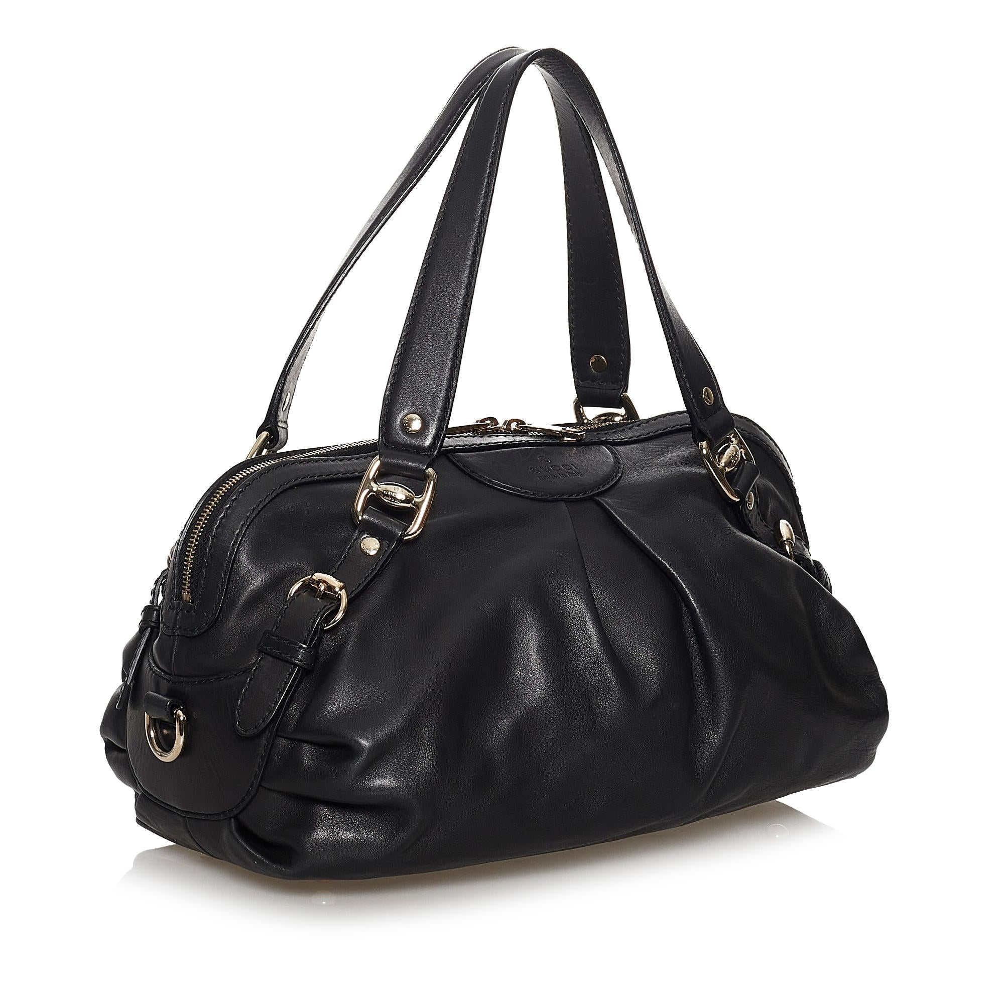 Gucci Vintage Leather Satchel (SHG-30654)