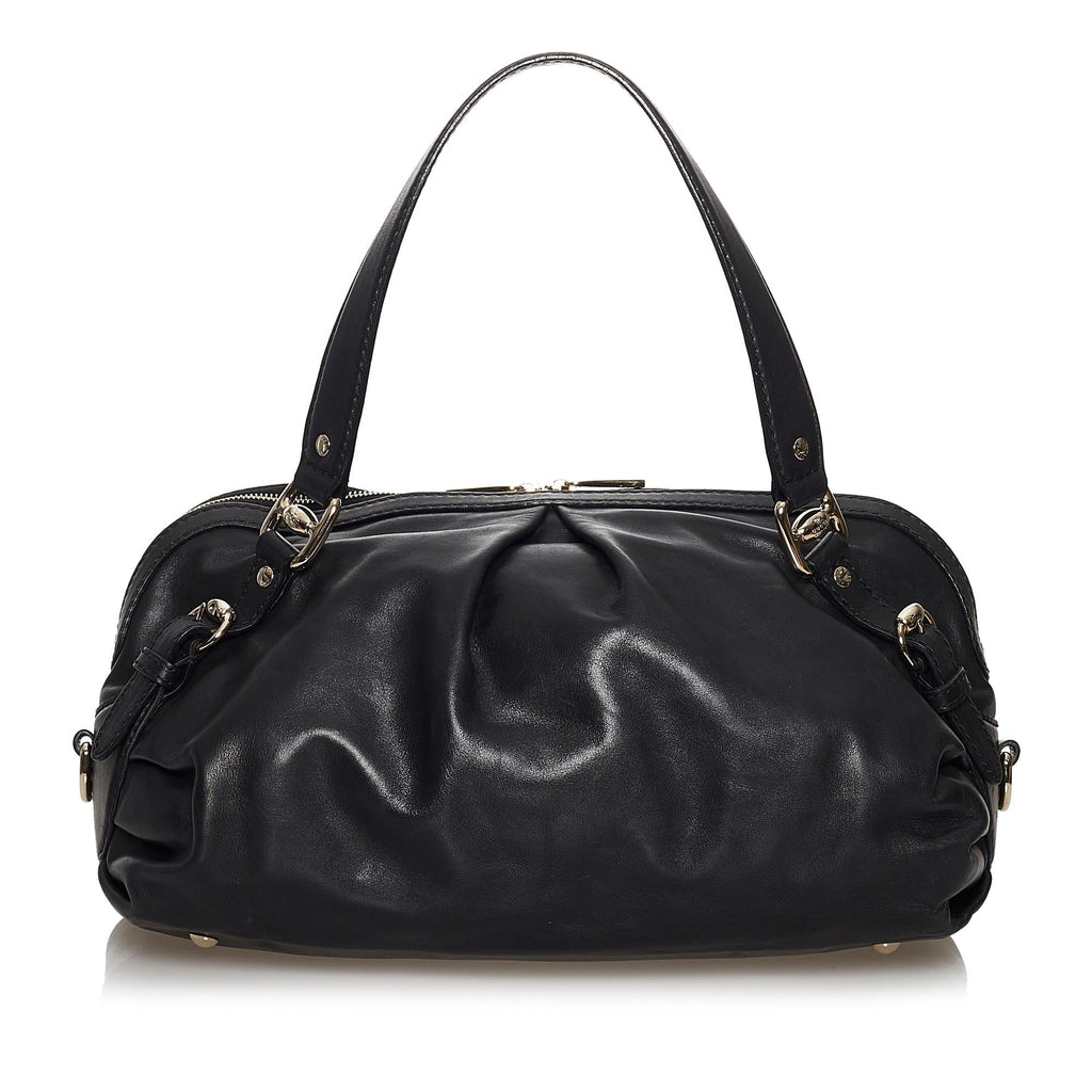 Gucci Vintage Leather Satchel (SHG-37216)