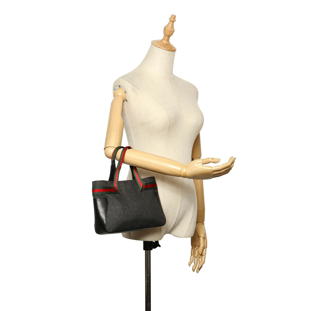 Gucci Web Denim Tote Bag (SHG-15408)