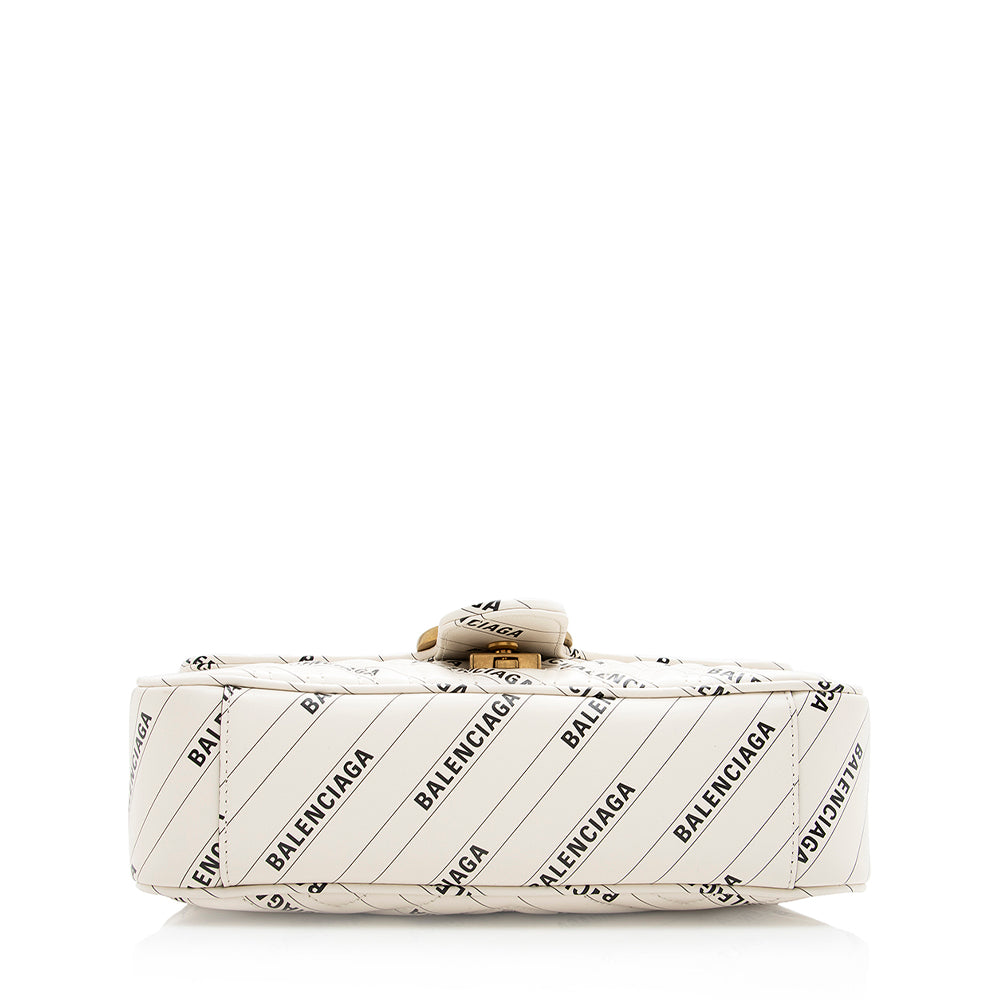 Gucci x Balenciaga Matelasse Leather GG Marmont The Hacker Project Small Bag (SHF-18429)