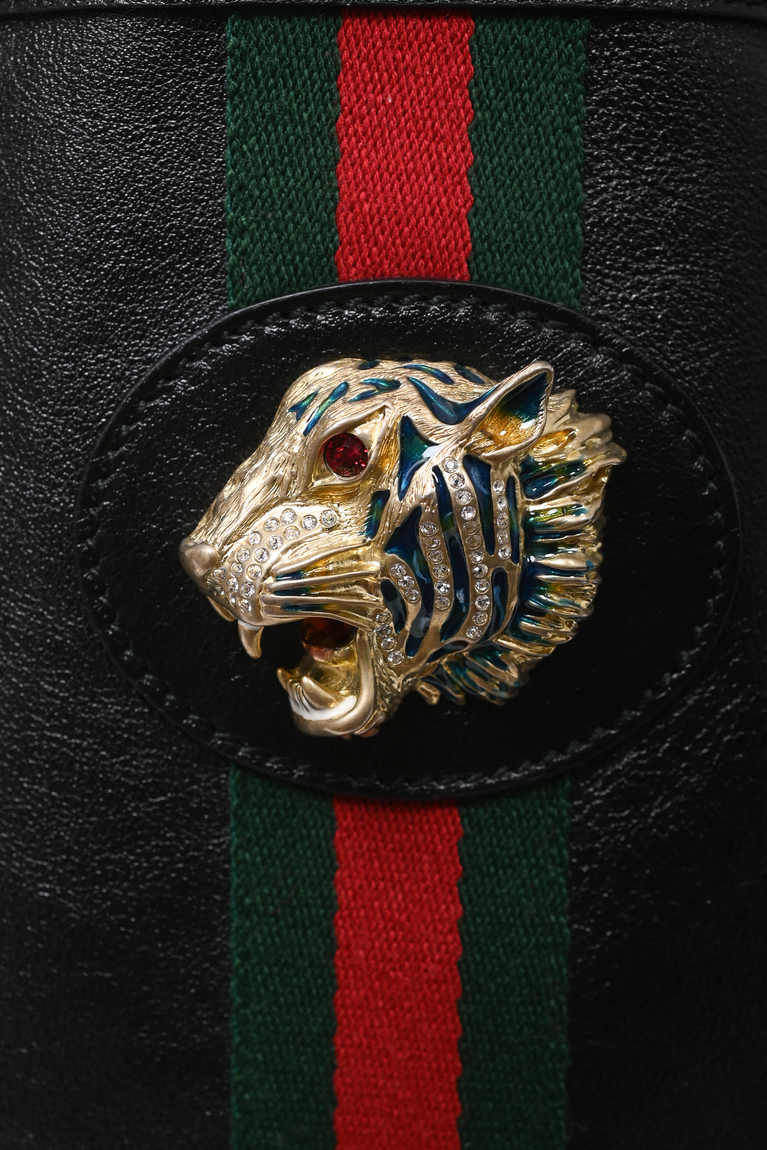 Gucci Black Leather 'Rajah' Maxi Tote Bag