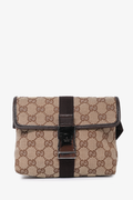 Gucci Brown Guccisima Canvas Belt Bag