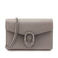 Gucci Grey Dollar Calfskin Mini Dionysus Chain Wallet