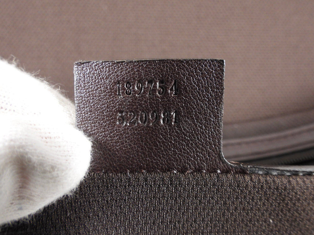 Gucci Guccissima Brown Monogram Rolling Luggage
