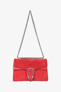 Gucci Red Suede Medium Dionysus Shoulder Bag