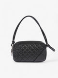 Chanel Cambon Shoulder Bag Black Lambskin Leather